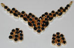 Code KJGJS 2718Blue Sapphire Pendent Set, click here to see large picture.