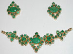 Code KJGJE 2615Emeralds Pendent Set, click here to see large picture.